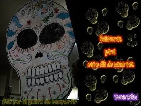 Calaveras para el dia de muertos (decoracion) / How to draw a ... Calaveras para el dia de muertos (decoracion) / How to draw a ...
