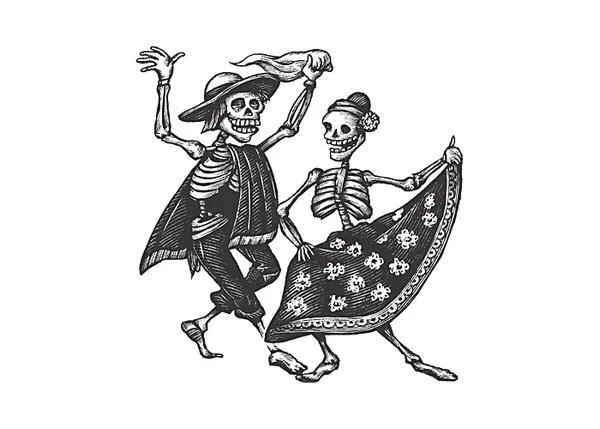 Calavera bailando - Imagui