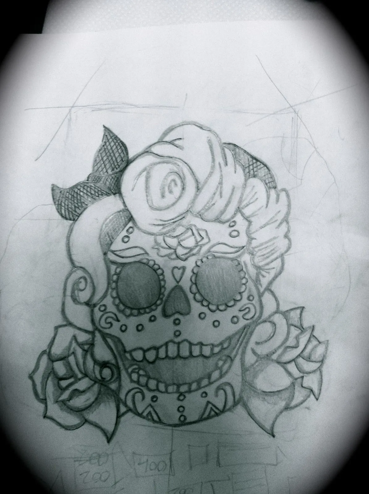 Dibujos de calaveras con rosas a lapiz - Imagui Dibujos de calaveras con rosas a lapiz - Imagui
