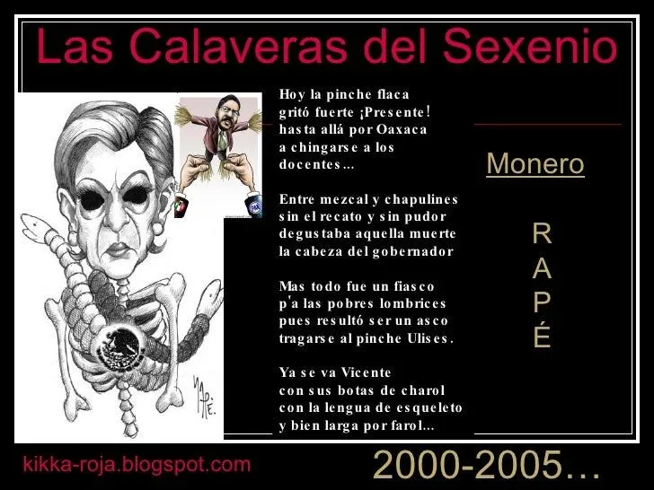 Las Calaveras del sexenio 1