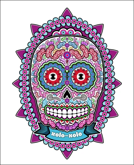 Calaverita xolo color - a photo on Flickriver Calaverita xolo color - a photo on Flickriver