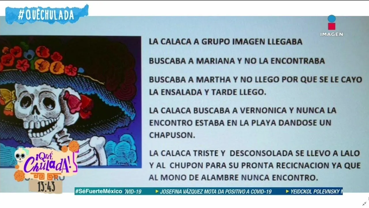 Calaveritas dedicadas a Vero, Marta y Mariana H! | Qué Chulada - YouTube Calaveritas dedicadas a Vero, Marta y Mariana H! | Qué Chulada - YouTube