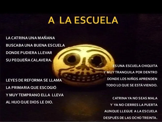 Calaveritas Literarias ejemplo