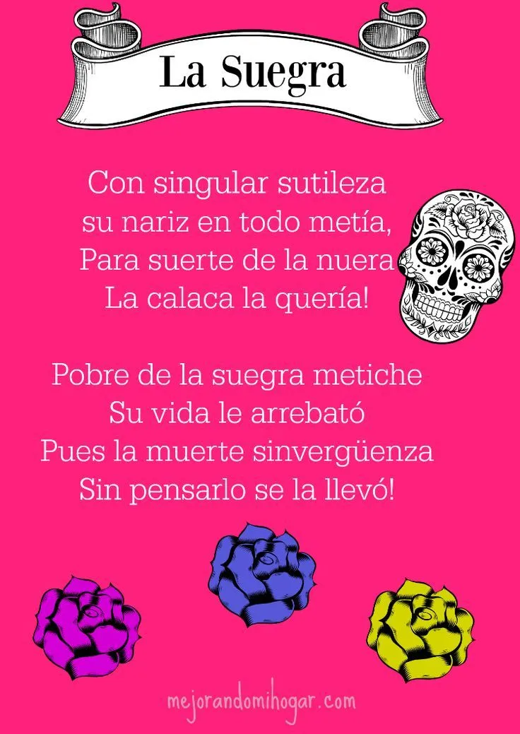 Calaveritas literarias para Día de Muertos con Imágenes | Calaveras  literarias, Calaveras rimas, Calaveras literarias para maestros