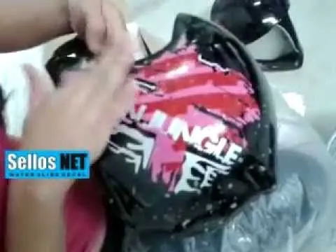 Calcas de agua para cascos de moto. Sellos Net - YouTube