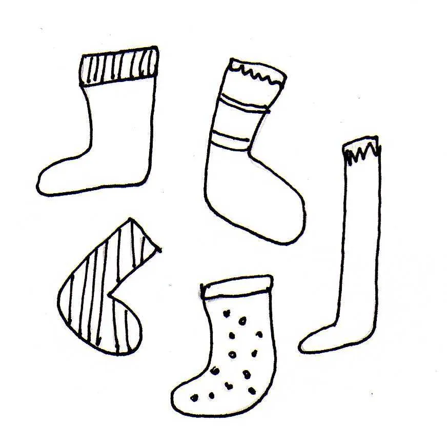 Dibujos De Calcetines Y Botas Para Colorear Pintar En Navidad Pictures Dibujos De Calcetines Y Botas Para Colorear Pintar En Navidad Pictures