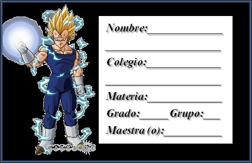 Casita Curacao: Etiquetas para cuaderno Dragon ball Casita Curacao: Etiquetas para cuaderno Dragon ball