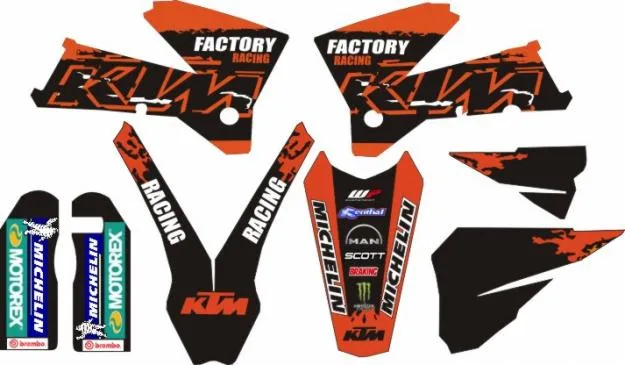 Motos enduro con calcomanias - Imagui
