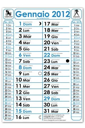 Calendari 2013 Stampabili Gratis in PDF | ElettroAffari.