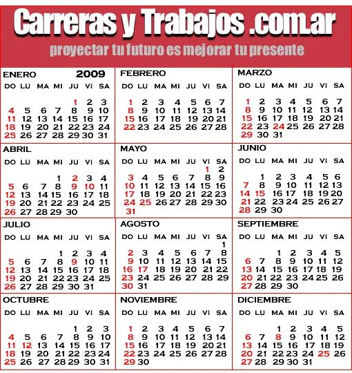 FERIADOS 2009 EN ARGENTINA - CALENDARIO 2009 - CALENDARIO GRATIS 2009 FERIADOS 2009 EN ARGENTINA - CALENDARIO 2009 - CALENDARIO GRATIS 2009