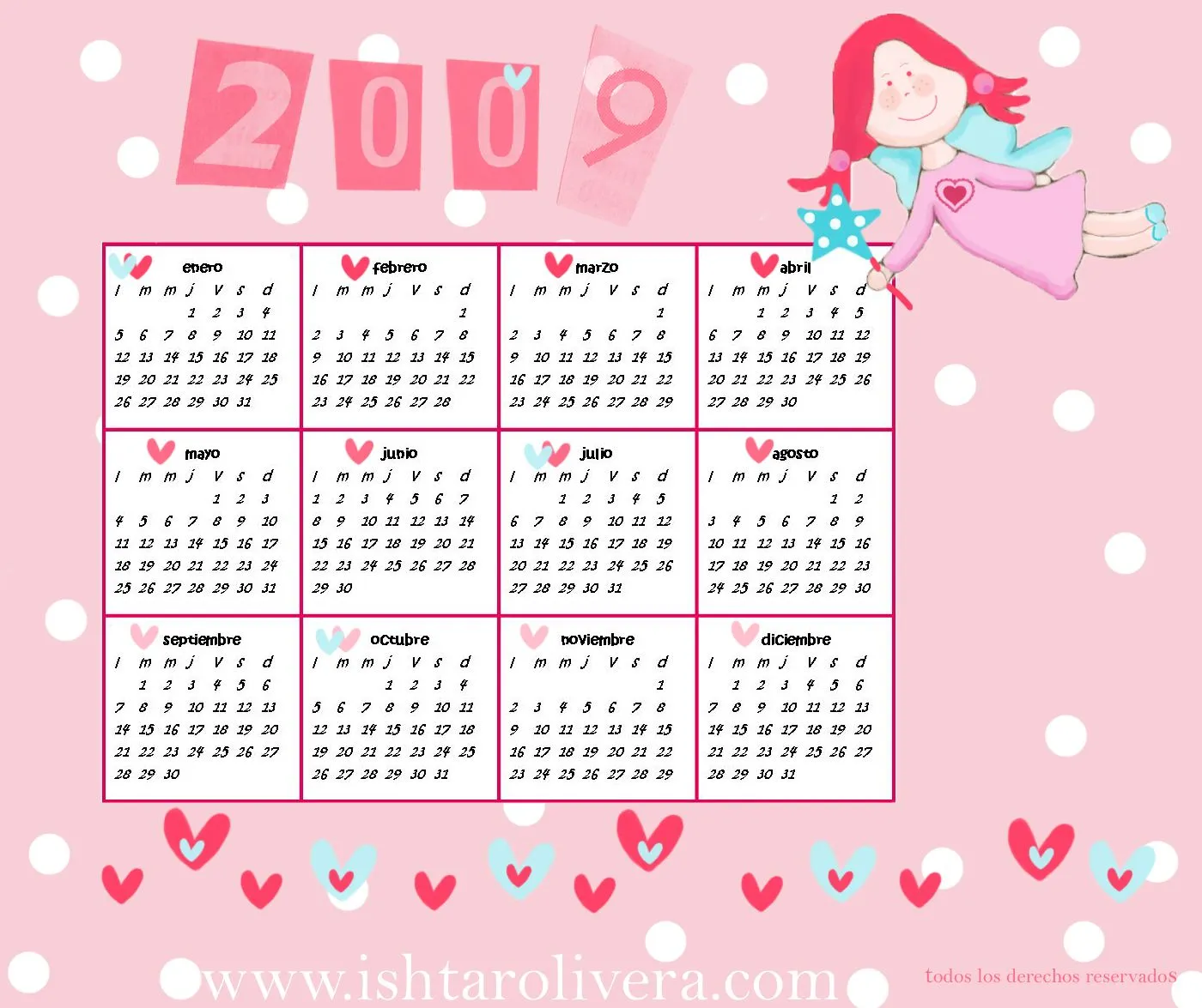 Calendario 2009 | Ishtar Olivera Calendario 2009 | Ishtar Olivera