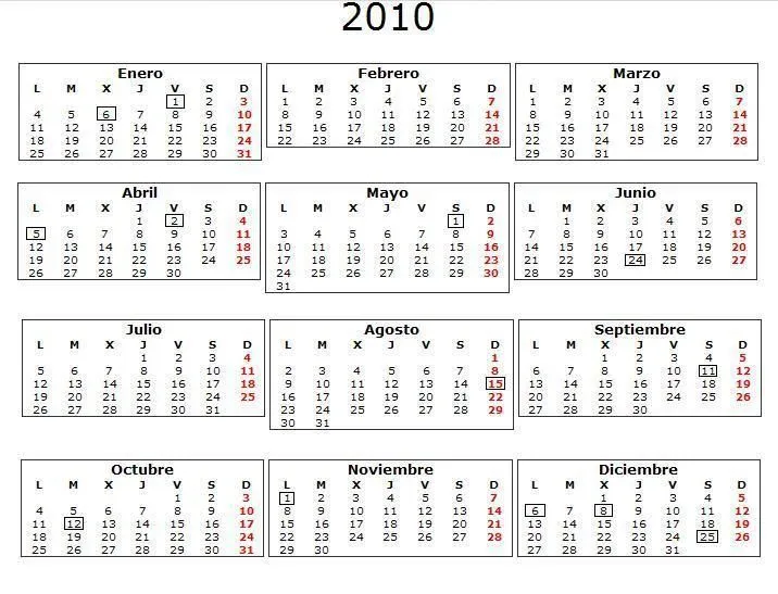 CALENDARIO 2010 | Nuestrofuturoadministrativoblog's Blog CALENDARIO 2010 | Nuestrofuturoadministrativoblog's Blog