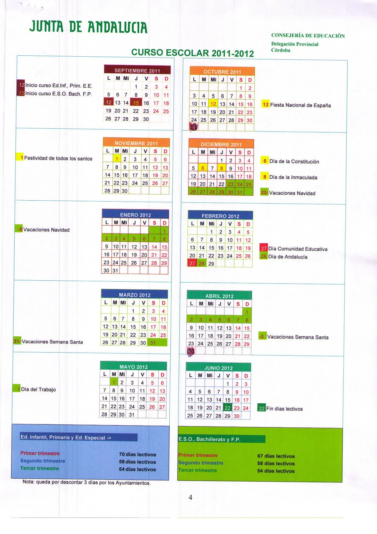 Calendario 2011-2012 « AMPA Santa Emilia