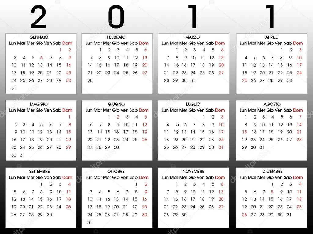 Calendario 2011 — Stock Vector © morenina #