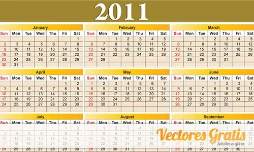 Calendarios 2011 - Taringa!