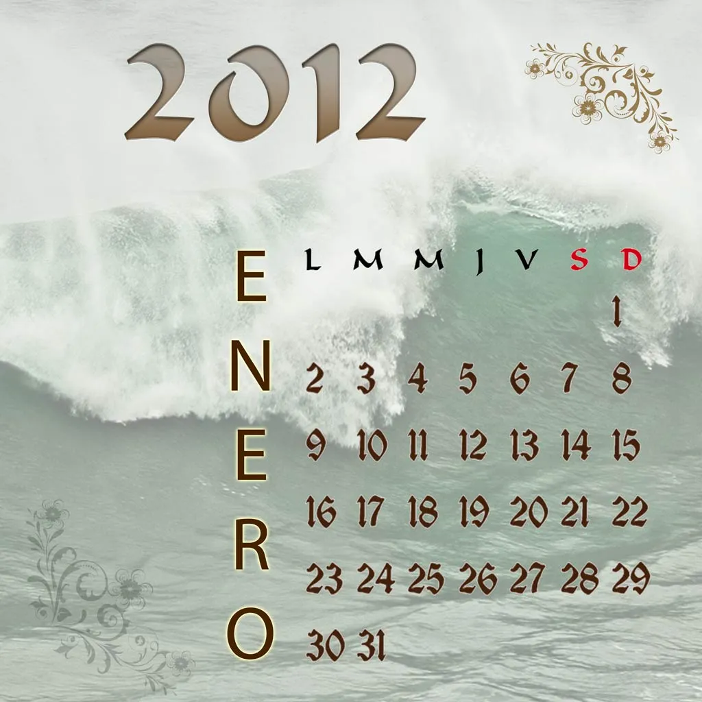Calendario 2012 - Paperblog