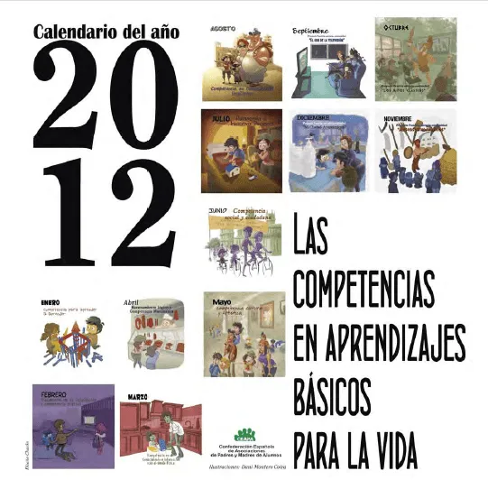 Calendario 2012 sobre Competencias Básicas