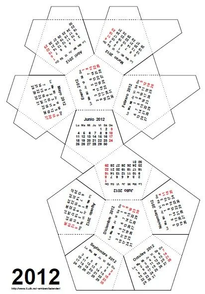 Calendario 2012 dodecaédrico regular | MT-Soft en Español Calendario 2012 dodecaédrico regular | MT-Soft en Español