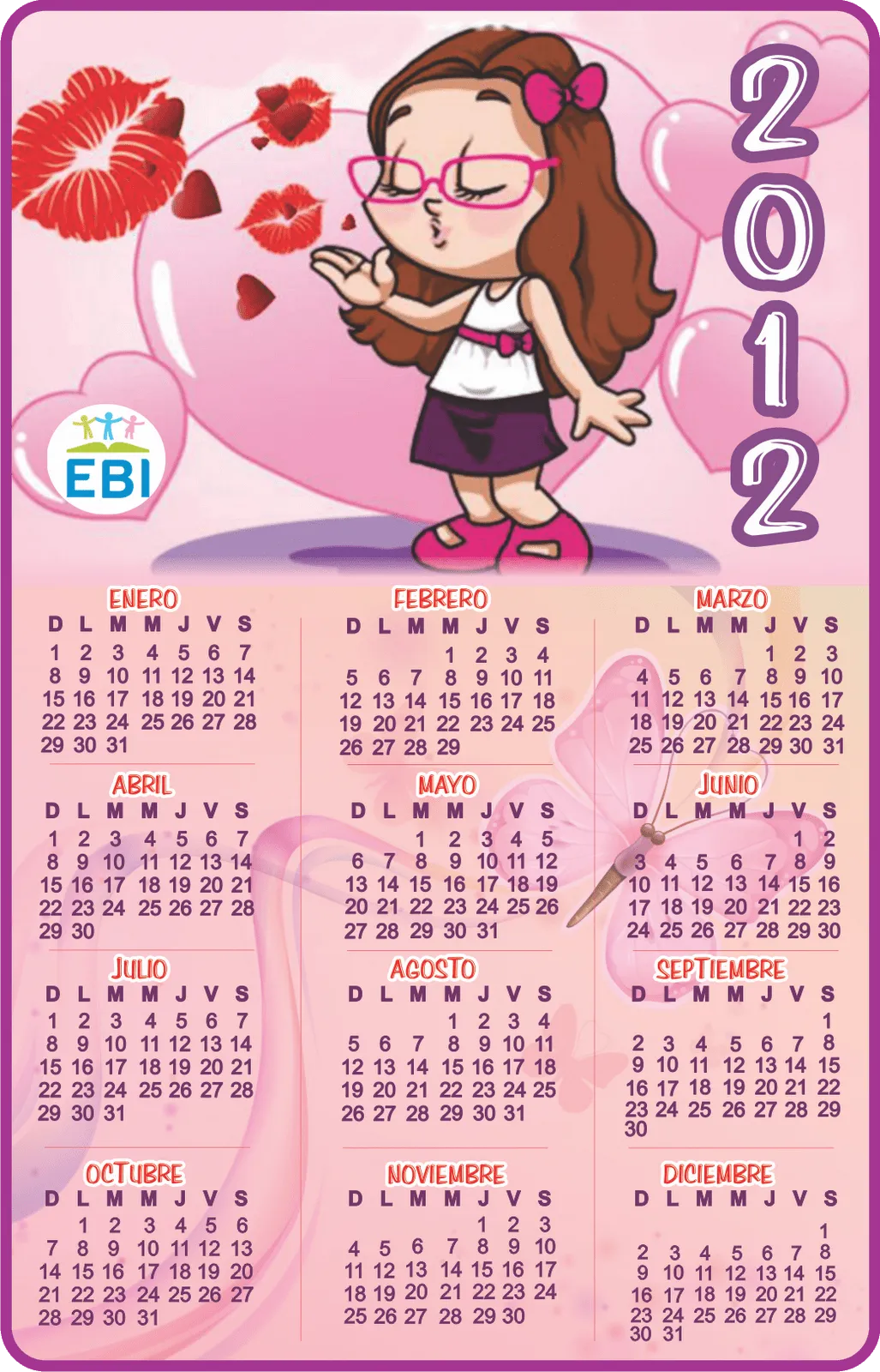 Calendario 2012 ~ EBI México