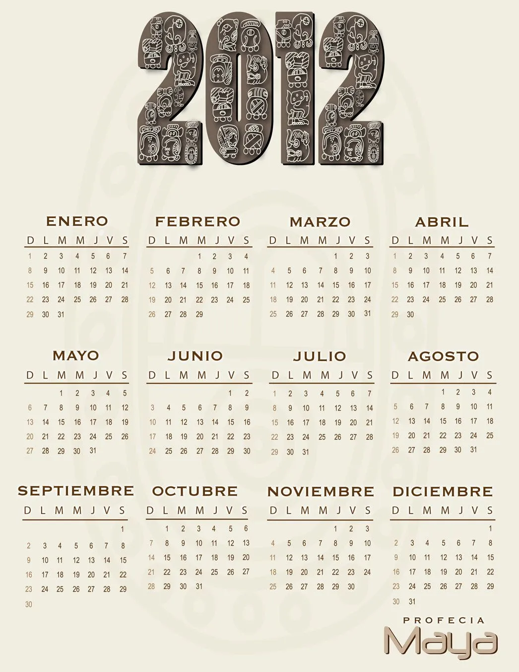 Calendario 2012 grandes - Imagui