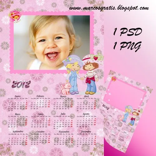 Calendario 2012 Fresita, Frutillita o Tarta de Fresa. | Marcos ... Calendario 2012 Fresita, Frutillita o Tarta de Fresa. | Marcos ...