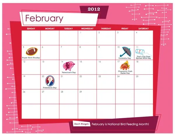 Calendario 2012 para imprimir, descarga plantillas gratis - tuexperto.