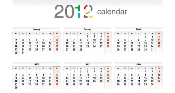 Calendario 2011 y 2012 con semana - Imagui
