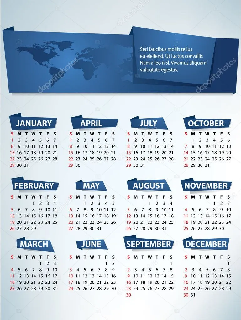 calendario 2012 vettoriale — Vettoriali Stock © graphit # calendario 2012 vettoriale — Vettoriali Stock © graphit #