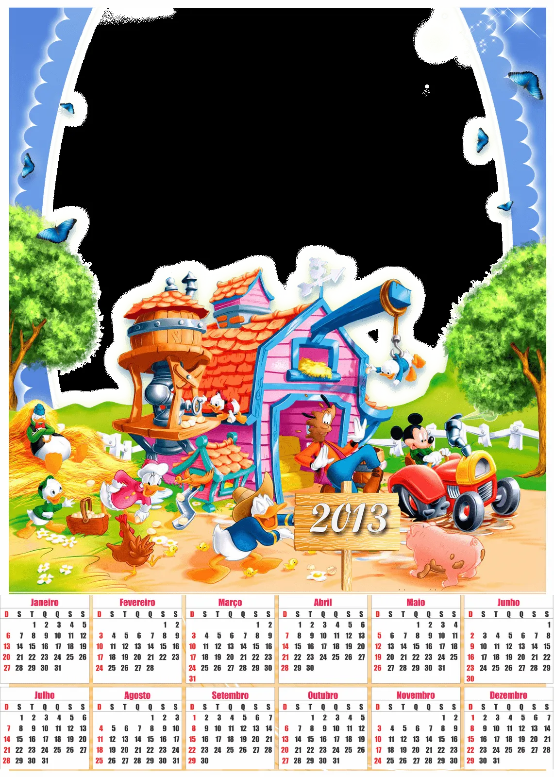Calendário 2013 Da Disney Para Imprimir | O mundo colorido Calendário 2013 Da Disney Para Imprimir | O mundo colorido