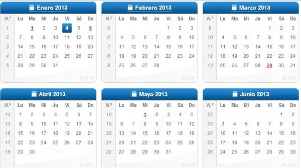 Calendario 2013 en formato de imagen para descargar - Lo nuevo de hoy Calendario 2013 en formato de imagen para descargar - Lo nuevo de hoy