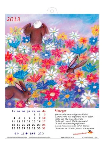 Calendario 2013 Illustrato - Marzo - Stampa, disegna e crea con ... Calendario 2013 Illustrato - Marzo - Stampa, disegna e crea con ...