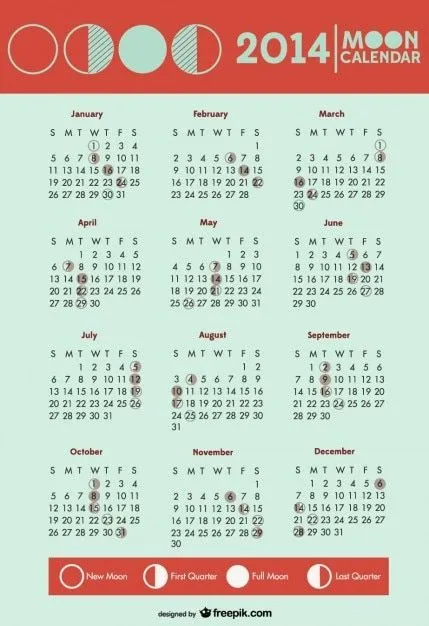calendario 2014 de fases de la luna en símbolos | Descargar ... calendario 2014 de fases de la luna en símbolos | Descargar ...