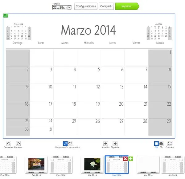 Calendario 2014 para imprimir, descarga más de 100 plantillas ...