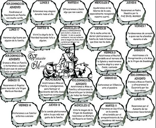 Calendario de Adviento para colorear | Manualidades Infantiles Calendario de Adviento para colorear | Manualidades Infantiles