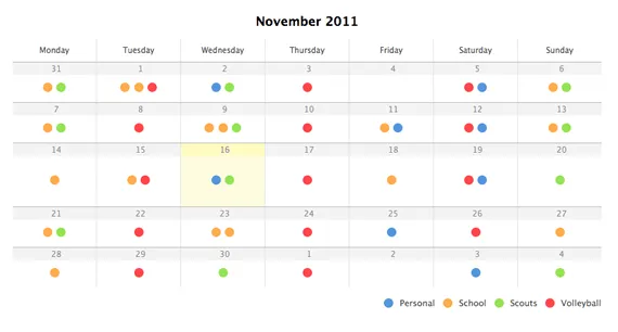 Calendario animado con jQuery y CSS3 | Kabytes Calendario animado con jQuery y CSS3 | Kabytes