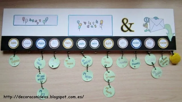 Calendario con cápsulas Nespresso para recordar cumpleaños ... Calendario con cápsulas Nespresso para recordar cumpleaños ...