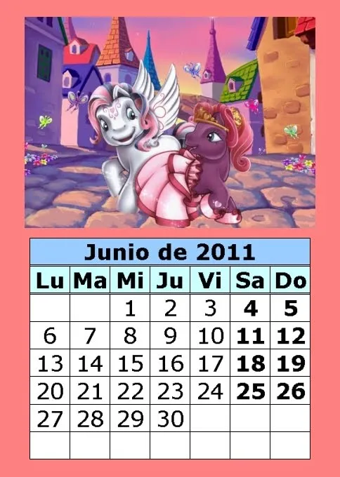 Calendario de dibujos animados de 2011 (2ª parte) : Calendarios ... Calendario de dibujos animados de 2011 (2ª parte) : Calendarios ...
