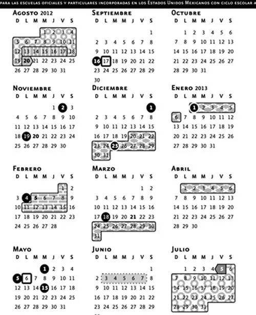 Calendario escolar 2012 2013 sep - Imagui