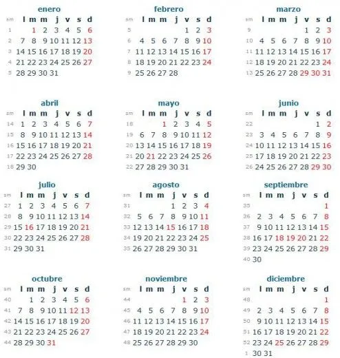 IMAGENES DEL CALENDARIO 2013 CON SEMANAS - Imagui