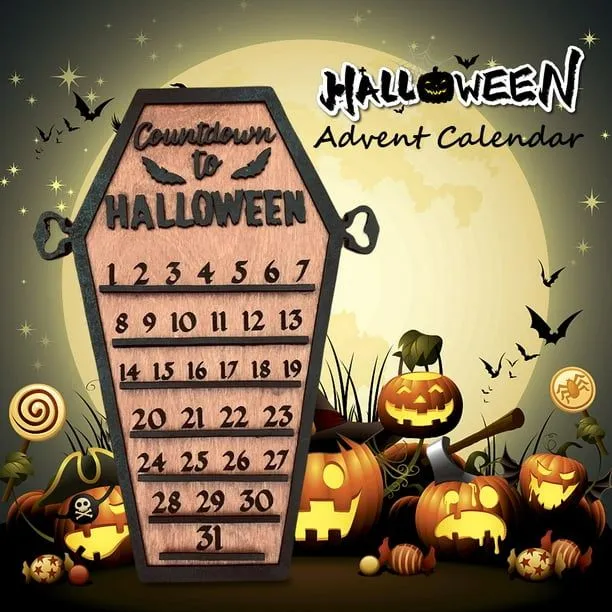 Calendario De Halloween Calendario DIY en movimiento Bloque de madera no tóxico para niños adultos (A) | Walmart en línea Calendario De Halloween Calendario DIY en movimiento Bloque de madera no tóxico para niños adultos (A) | Walmart en línea