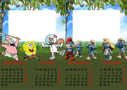 Calendario Infantil 2014 - Fondos para Fotos y Foto Montajes en ...