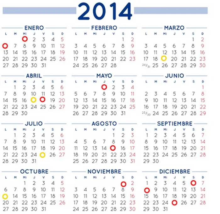 El calendario laboral de 2014 ya está aquí | Amenzing El calendario laboral de 2014 ya está aquí | Amenzing
