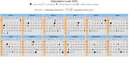 Calendario Lunar 2012