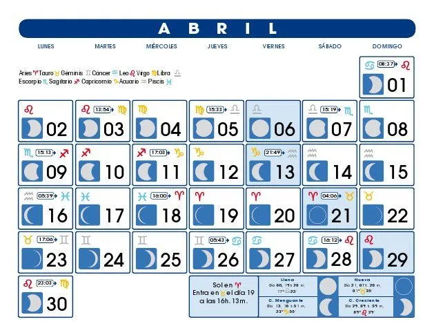 Calendario lunas 2012 - Imagui