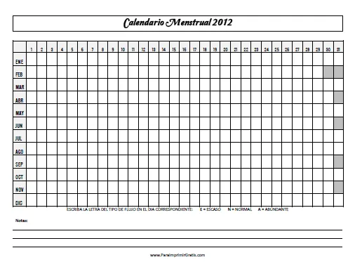 Calendario Menstrual 2012 - Para Imprimir Gratis - ParaImprimirGratis. Calendario Menstrual 2012 - Para Imprimir Gratis - ParaImprimirGratis.