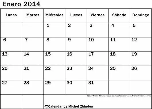 calendario mensual 2014 argentina con feriados para imprimir