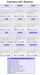 calendario oficial y que las festividades que caigan en fin de semana ...
