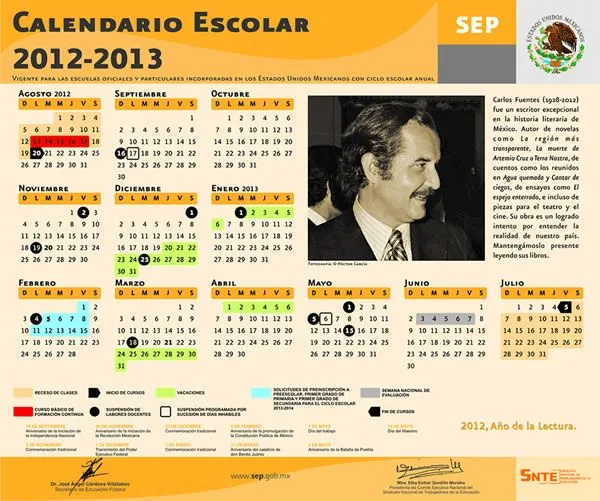 Calendario SEP 2013