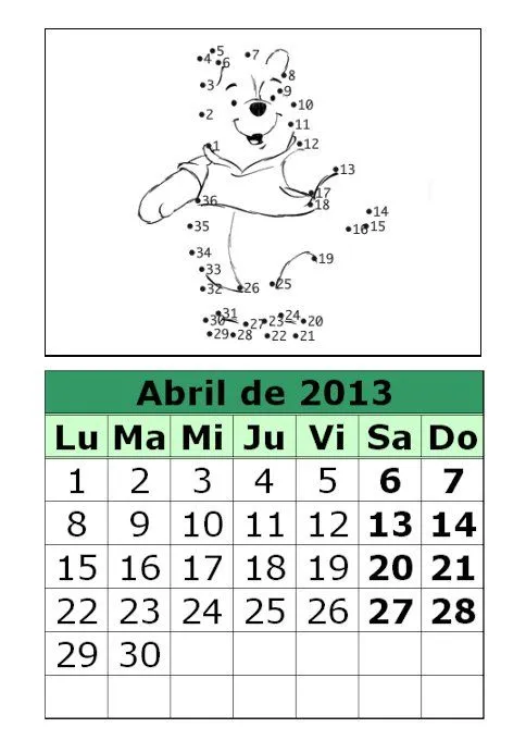 Calendario Septiembre 2013 Dibujos Para Colorear Unir Por ... Calendario Septiembre 2013 Dibujos Para Colorear Unir Por ...