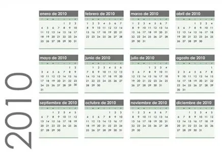Calendarios del 2010 (Plantillas para descargar) Calendarios del 2010 (Plantillas para descargar)